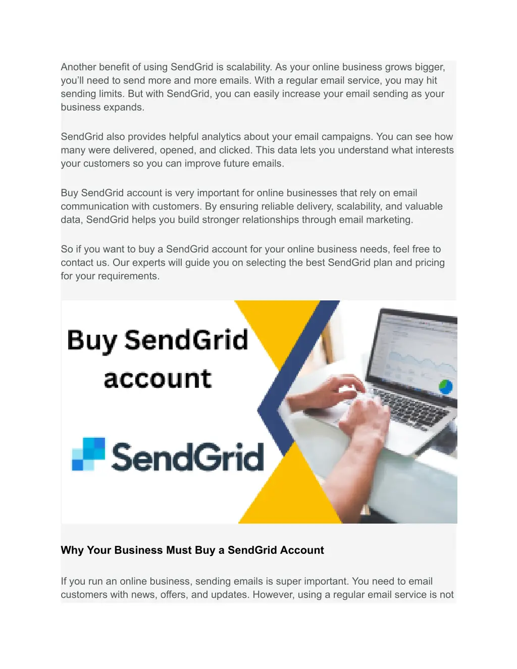 another benefit of using sendgrid is scalability