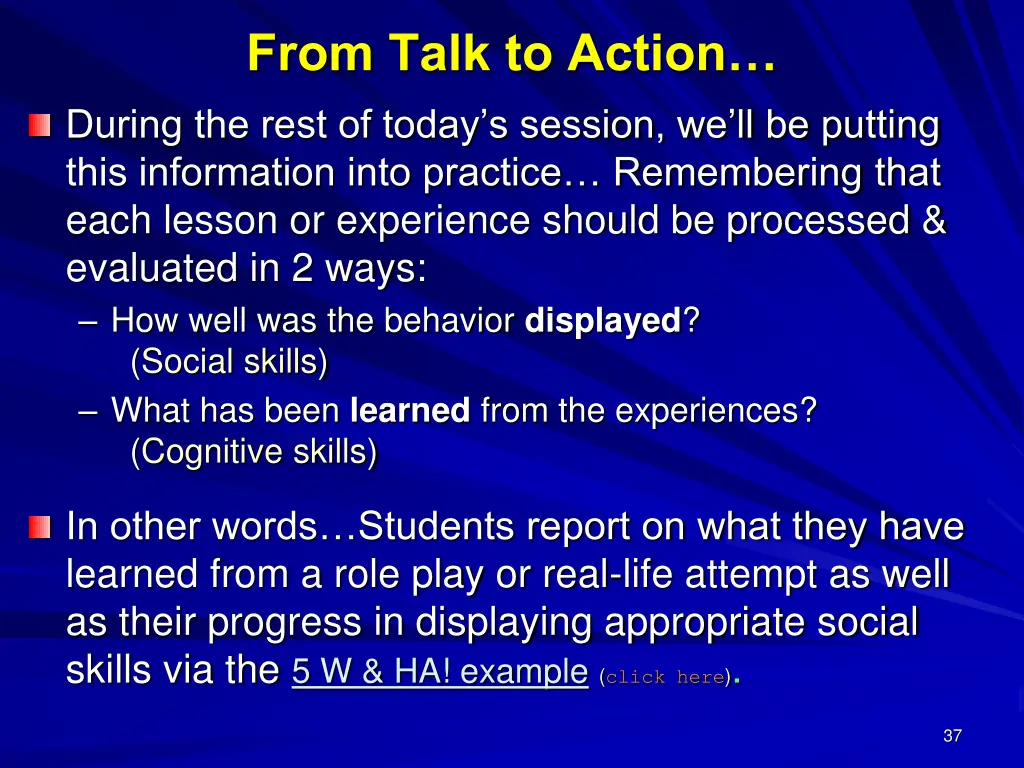 from talk to action