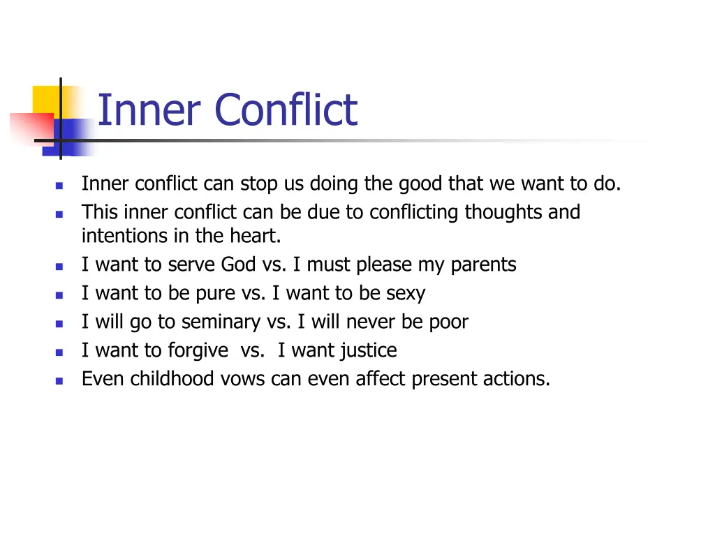 inner conflict