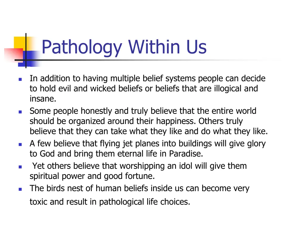 pathology within us