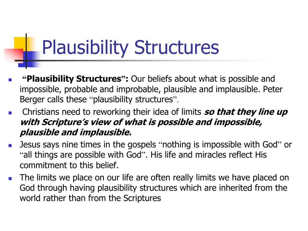 plausibility structures