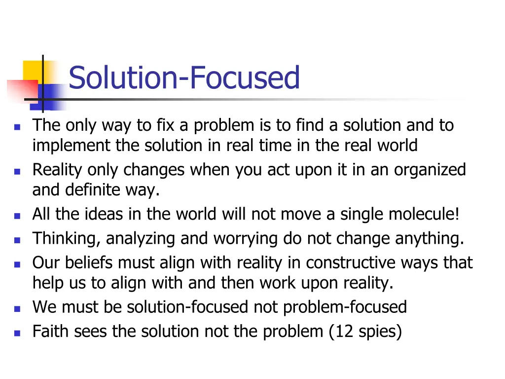 solution focused