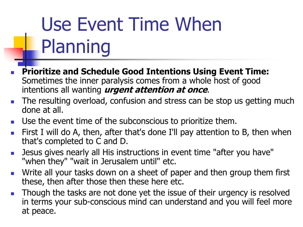 use event time when planning