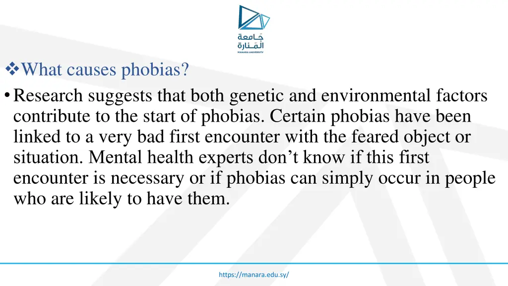 what causes phobias research suggests that both