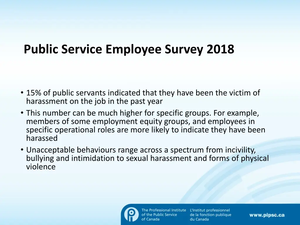 public service employee survey 2018