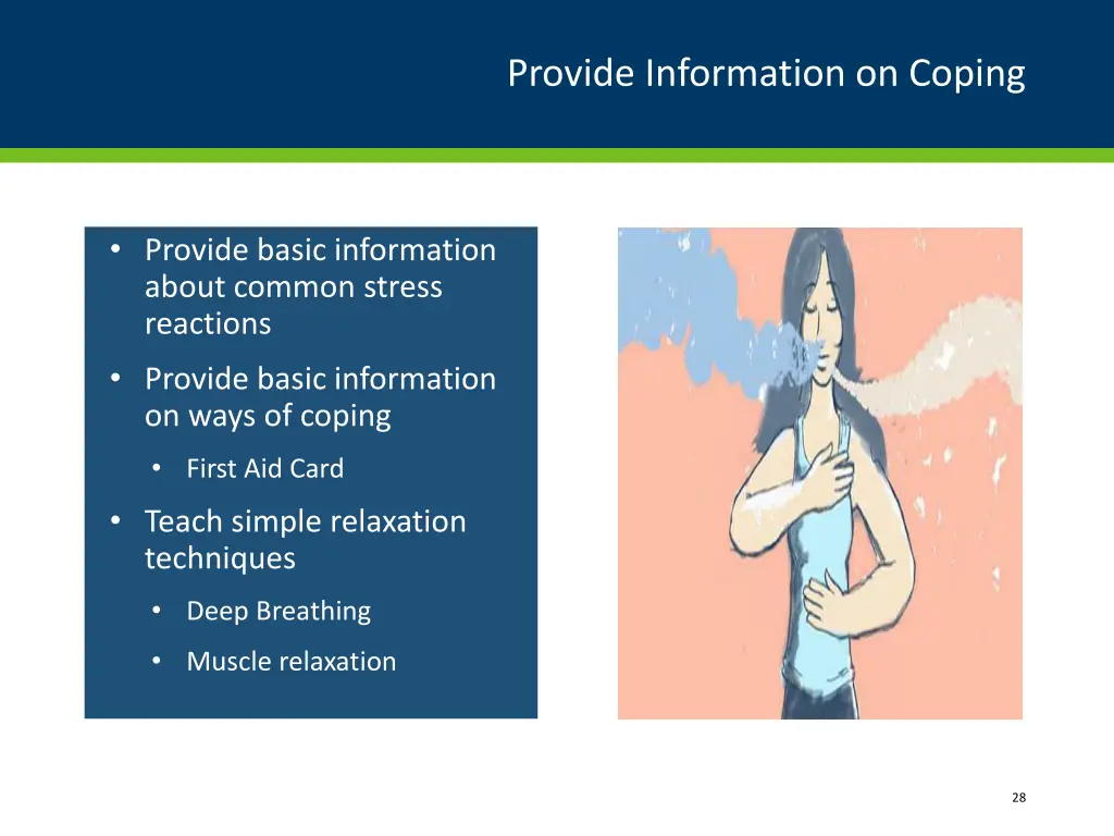 provide information on coping