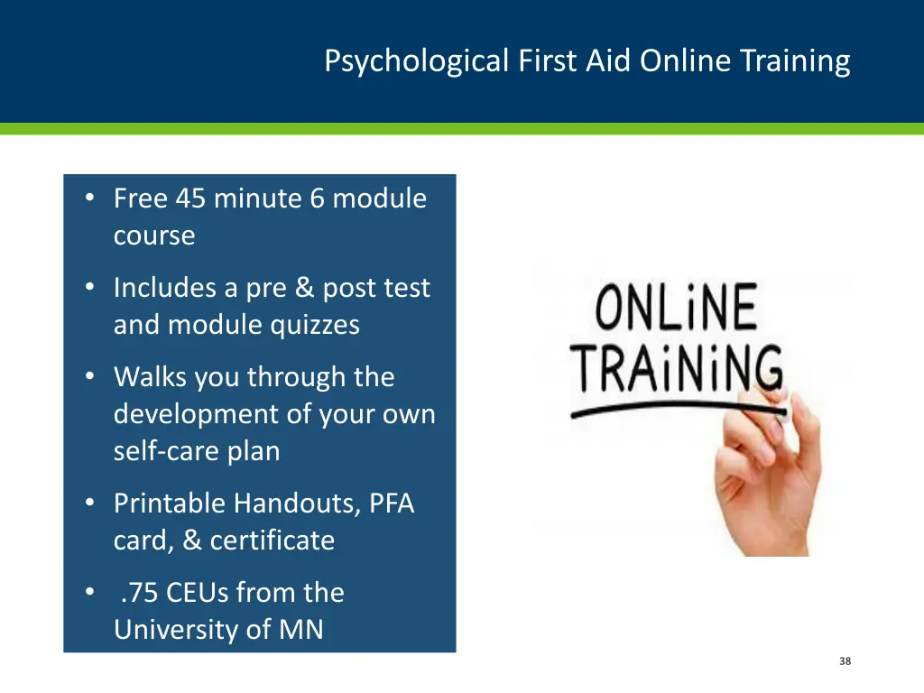 psychological first aid online training