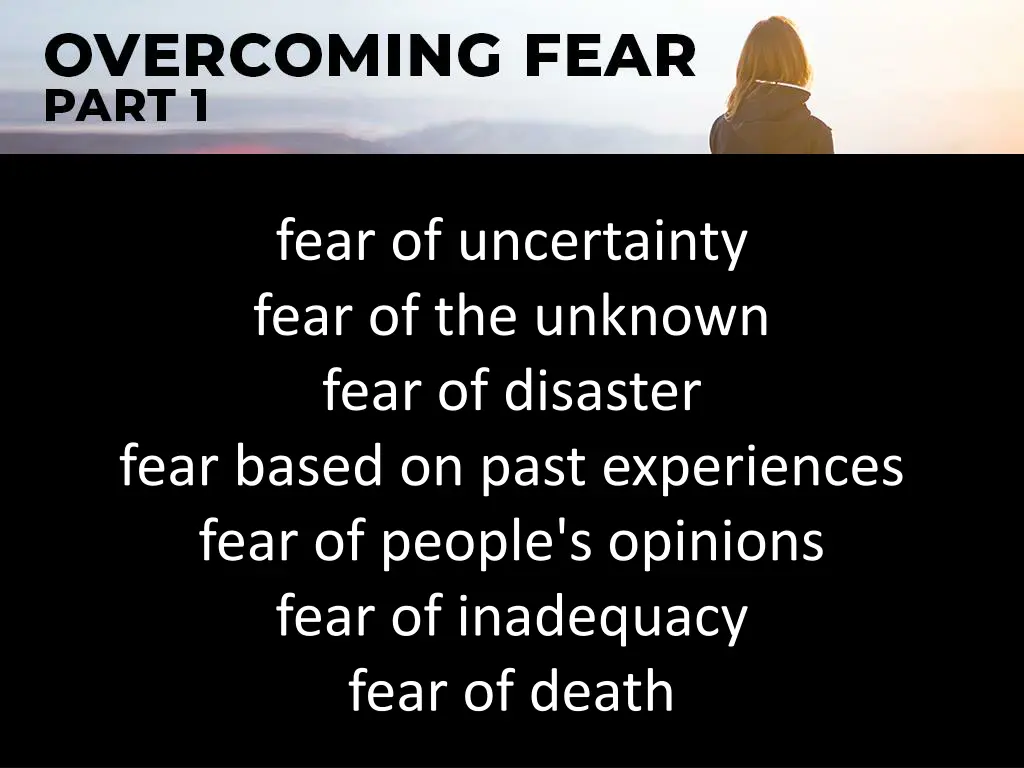 fear of uncertainty fear of the unknown fear