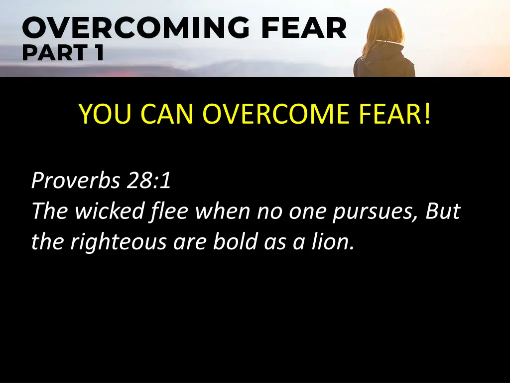 you can overcome fear 1