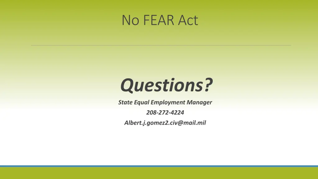 no fear act 16