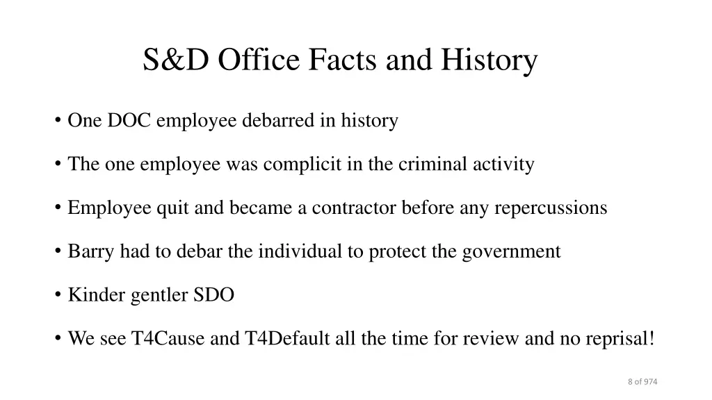 s d office facts and history