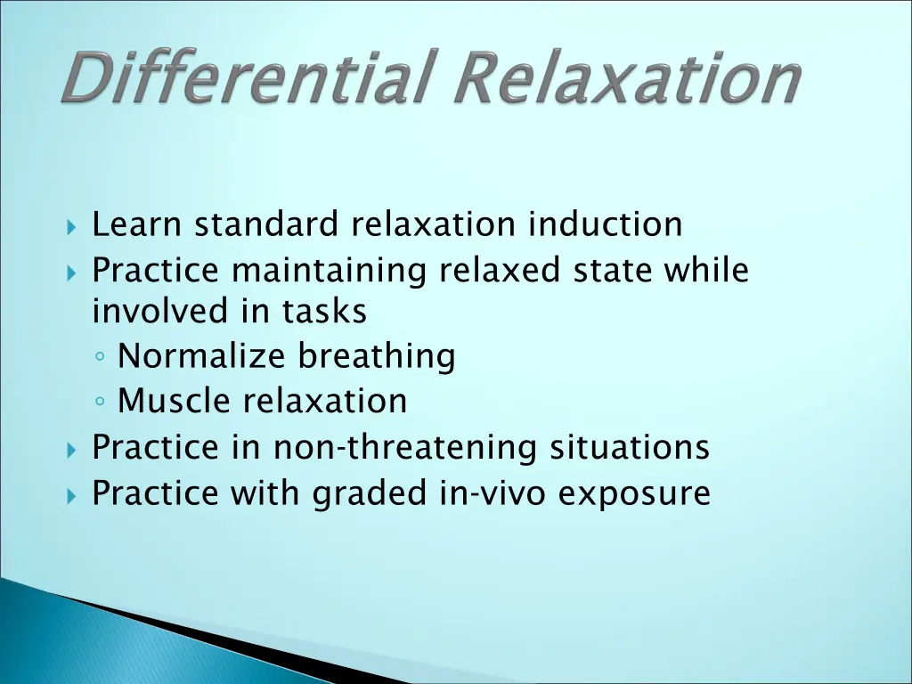 learn standard relaxation induction practice