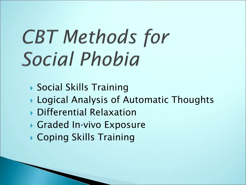 social skills training logical analysis