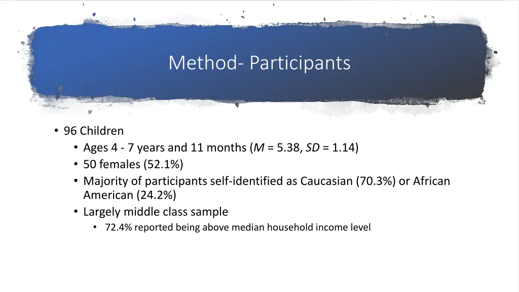 method participants