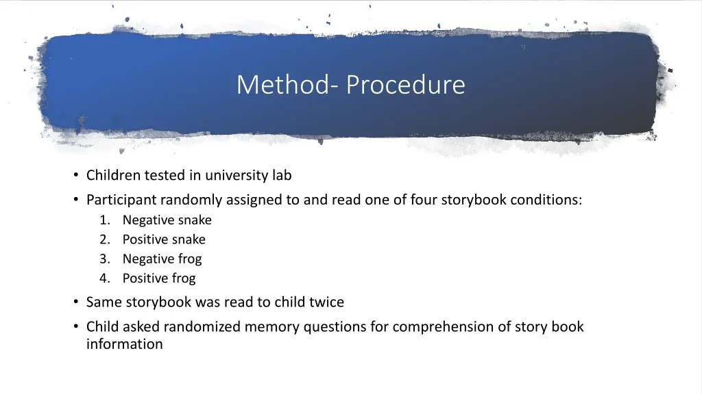 method procedure