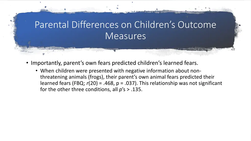 parental differences on children s outcome