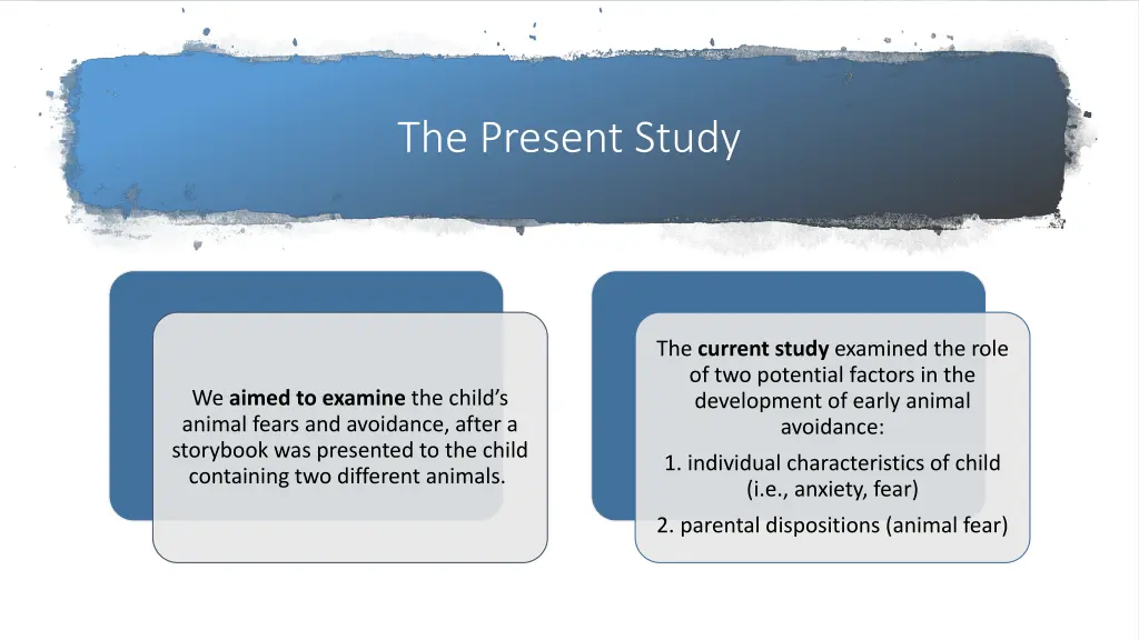 the present study