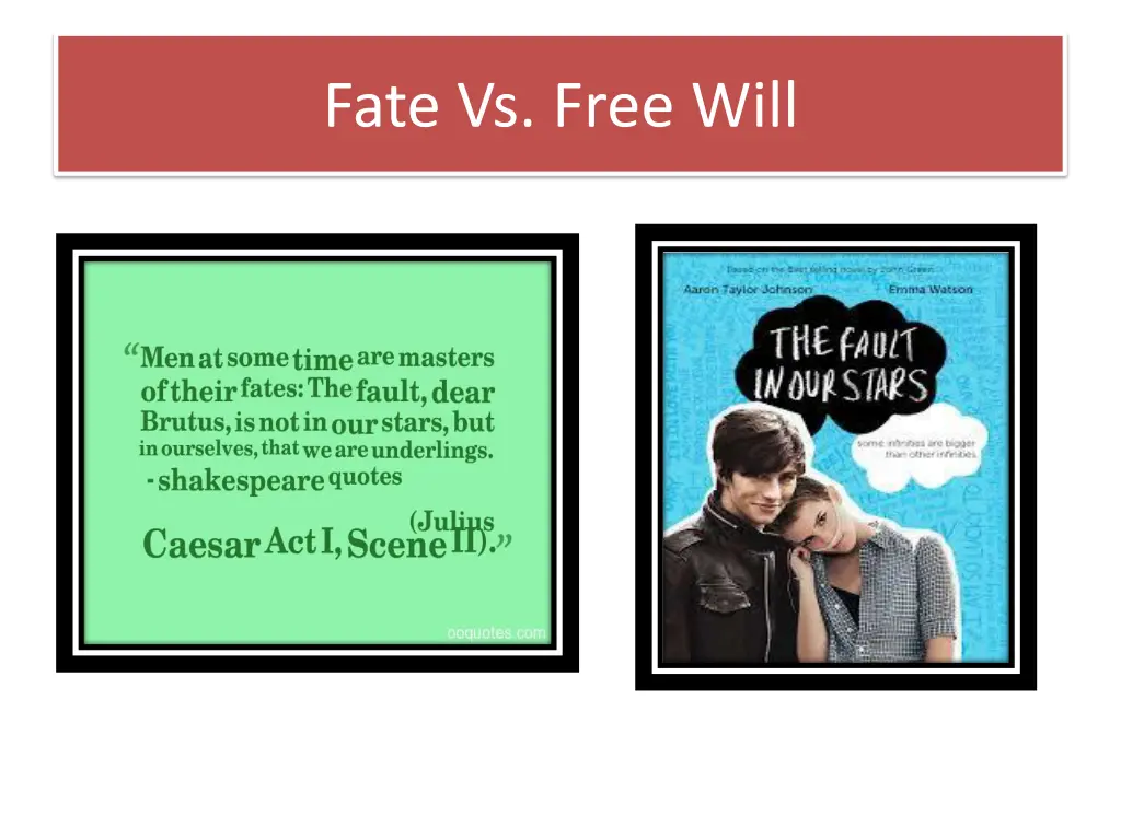 fate vs free will