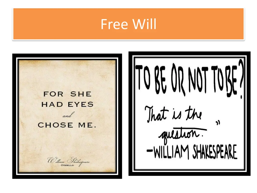 free will