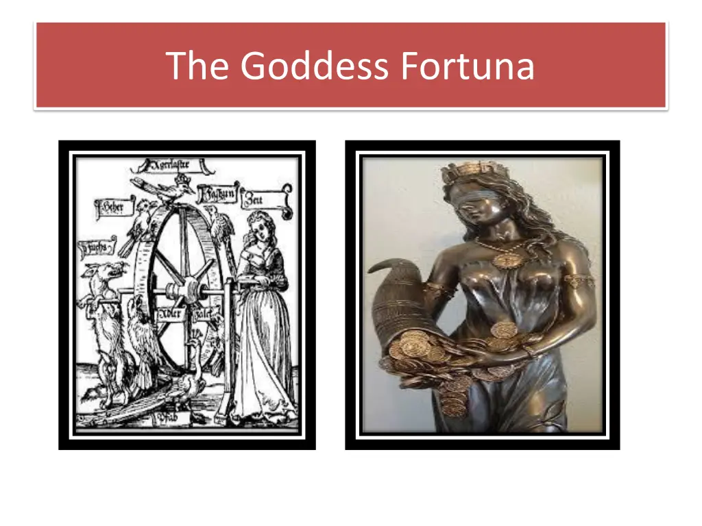 the goddess fortuna