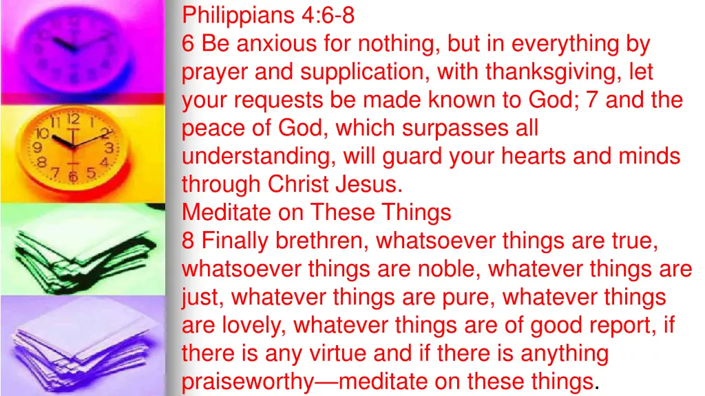 philippians 4 6 8 6 be anxious for nothing