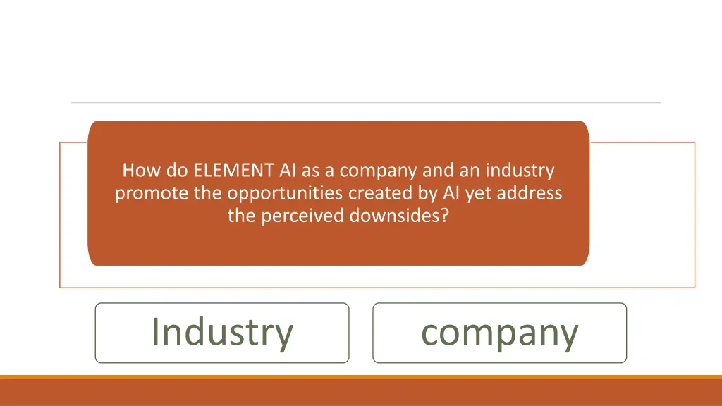 how do element ai as a company and an industry