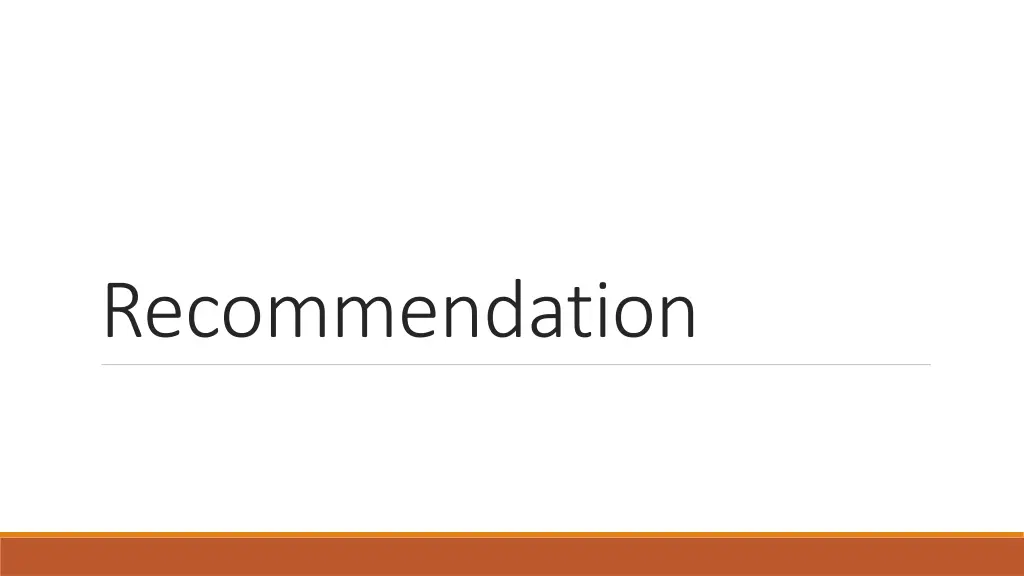 recommendation