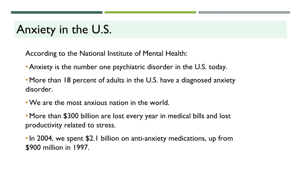 anxiety in the u s