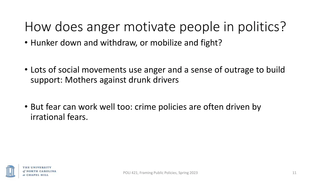 how does anger motivate people in politics hunker