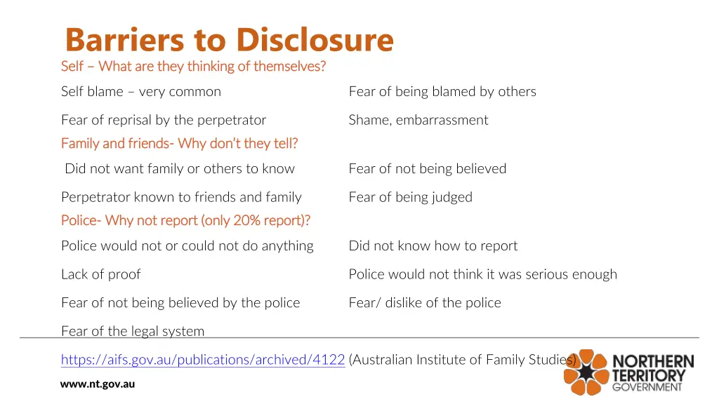 barriers to disclosure self self what are they