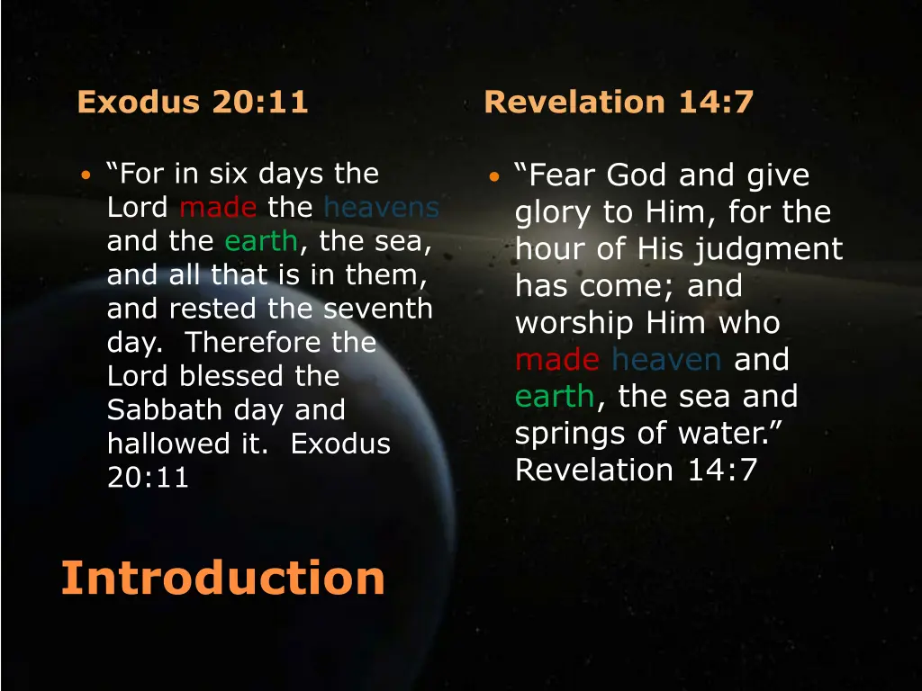 exodus 20 11 4