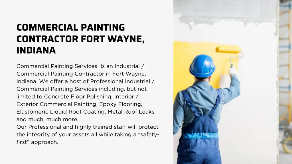 commercial painting contractor fort wayne indiana