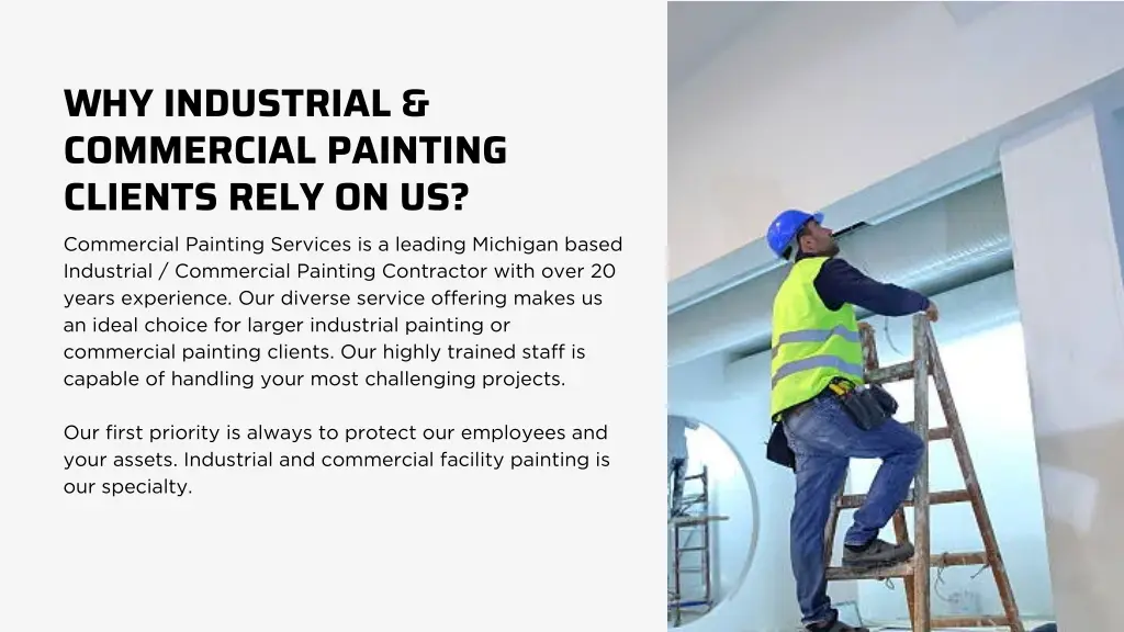 why industrial commercial painting clients rely