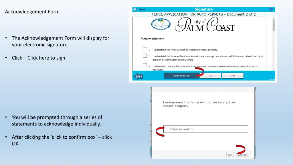 acknowledgement form