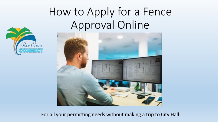 how to apply for a fence approval online