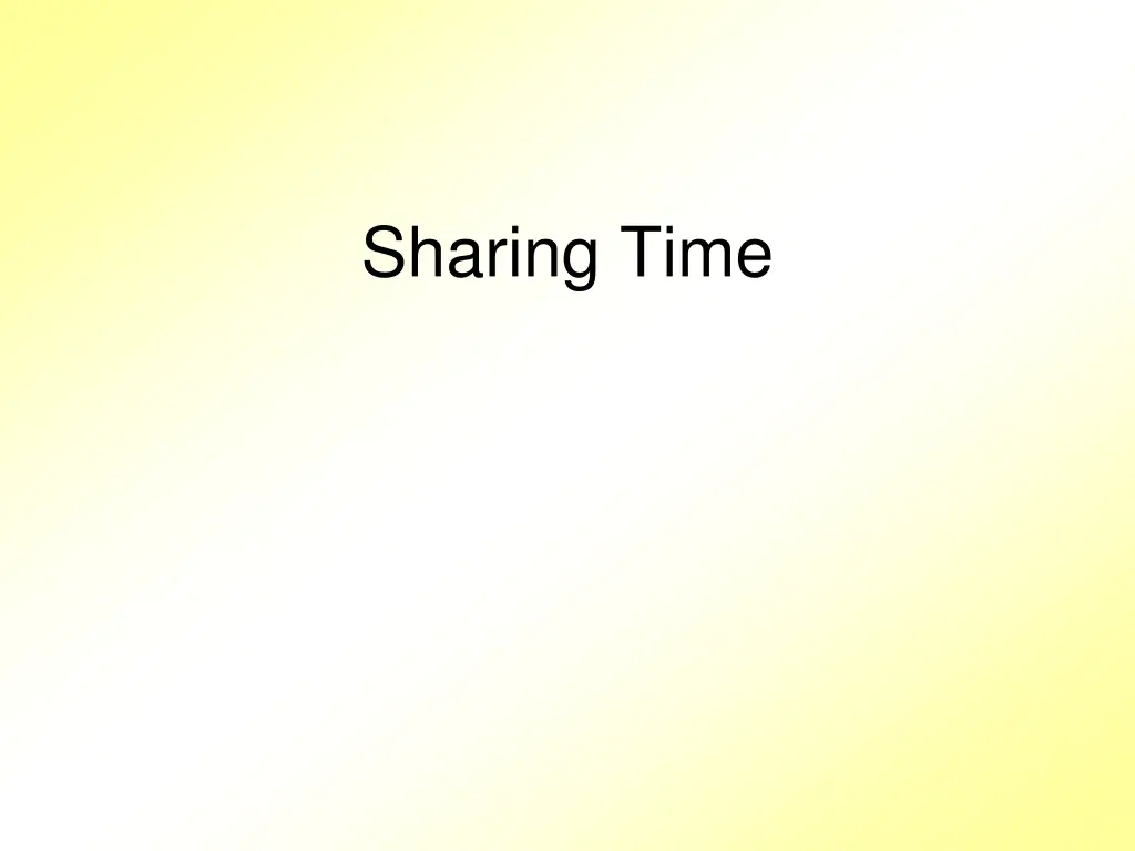 sharing time 1