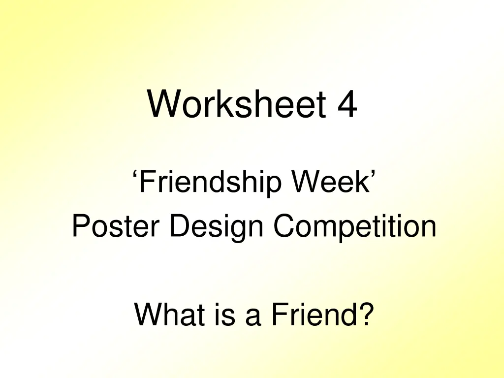 worksheet 4