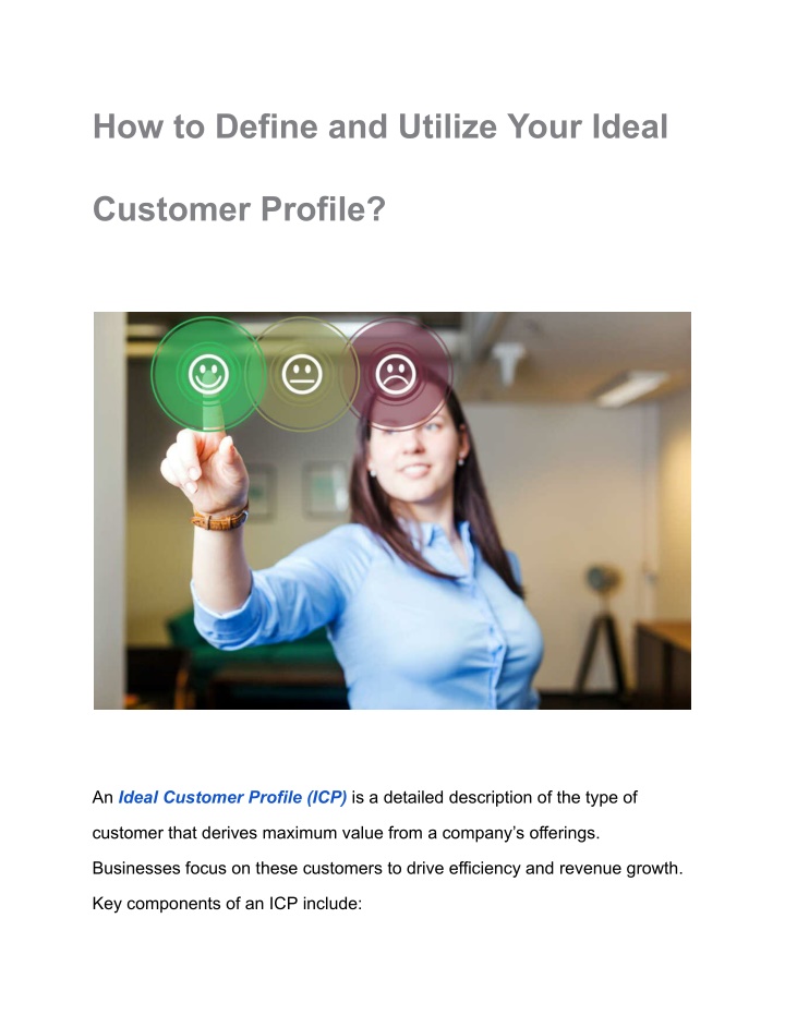 how to define and utilize your ideal