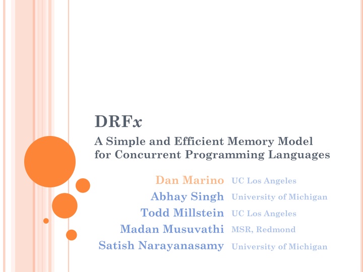 drf x a simple and efficient memory model