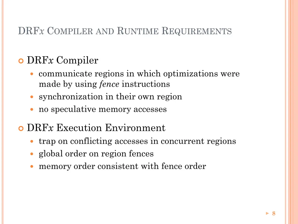 drf x c ompiler and r untime r equirements