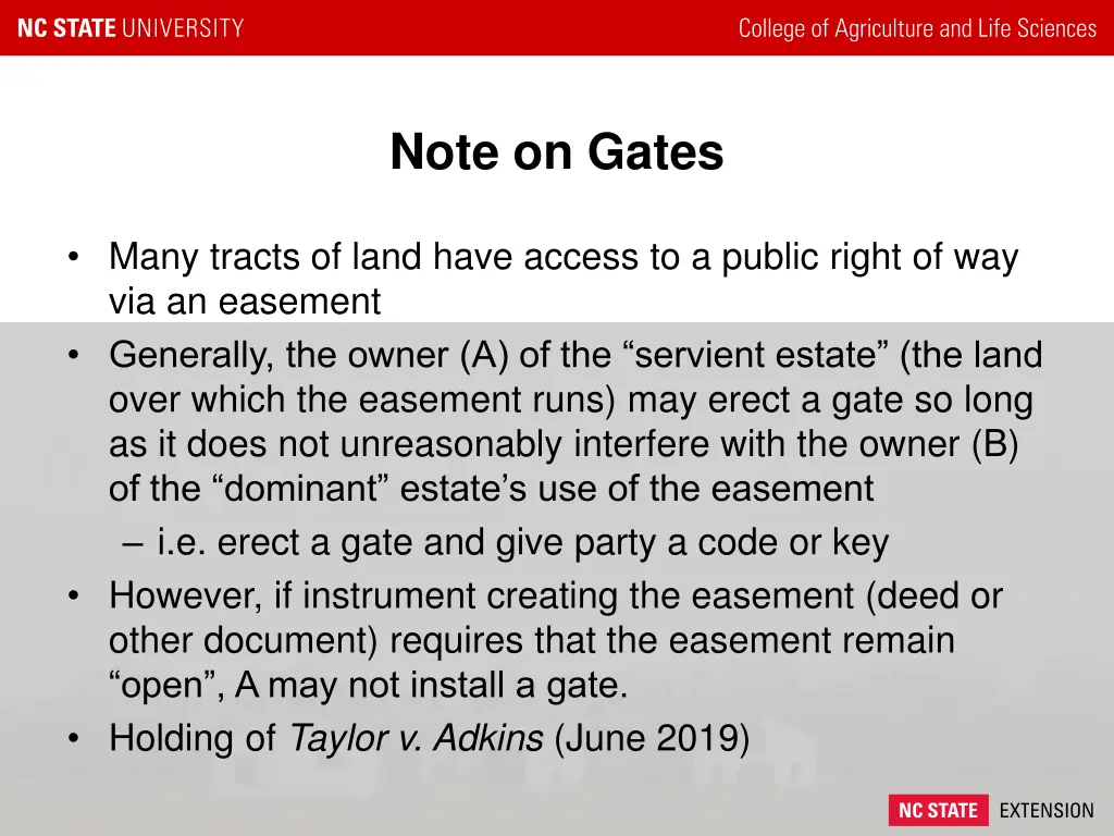 note on gates