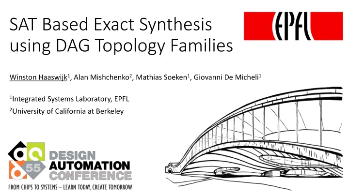 sat based exact synthesis using dag topology