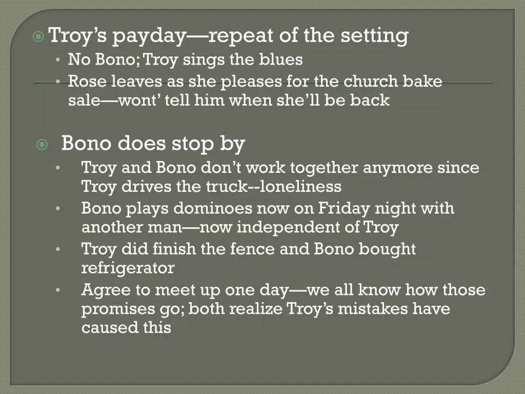 troy s payday repeat of the setting no bono troy