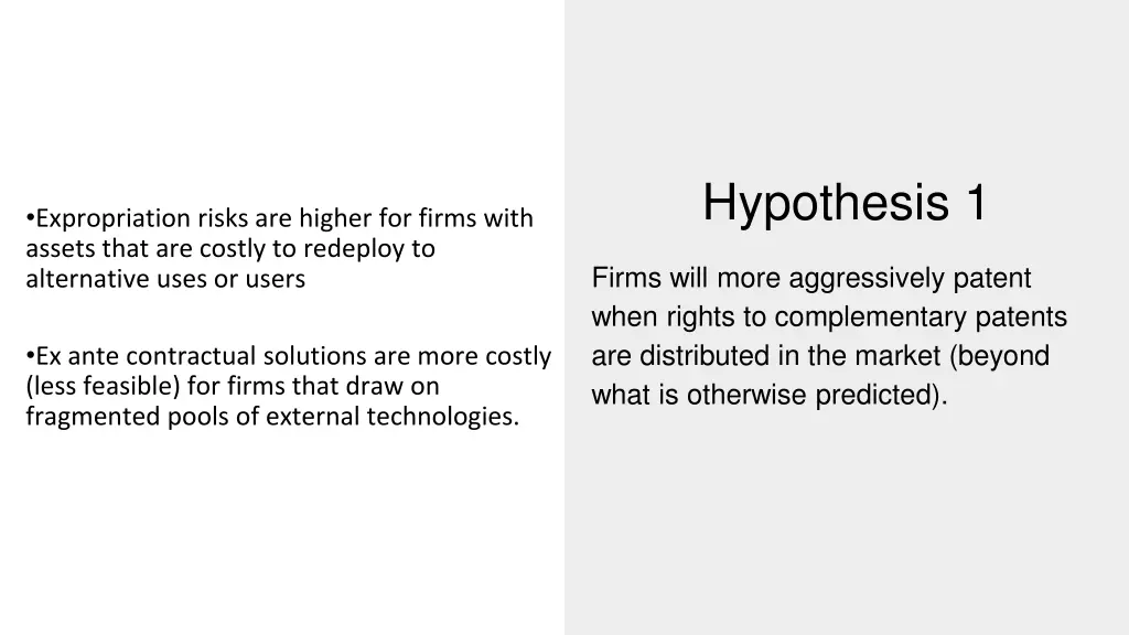 hypothesis 1