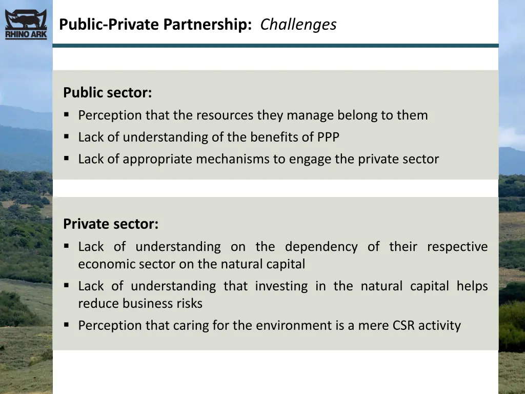 public private partnership challenges