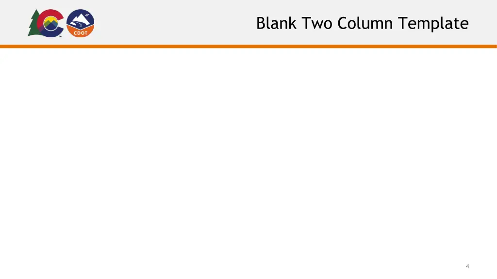 blank two column template