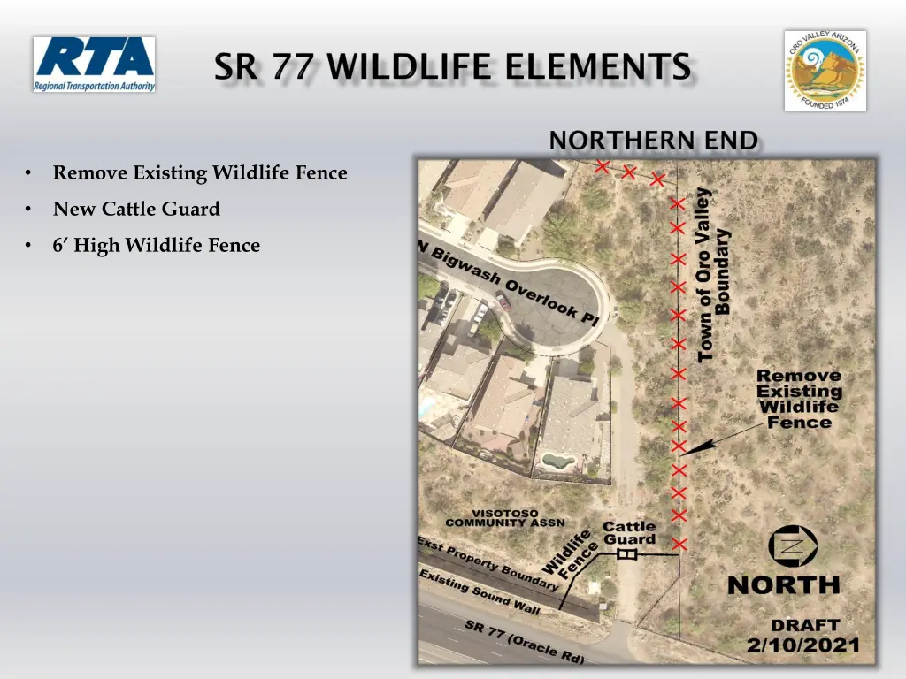 remove existing wildlife fence