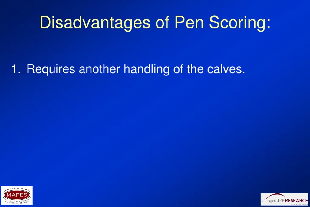 disadvantages of pen scoring