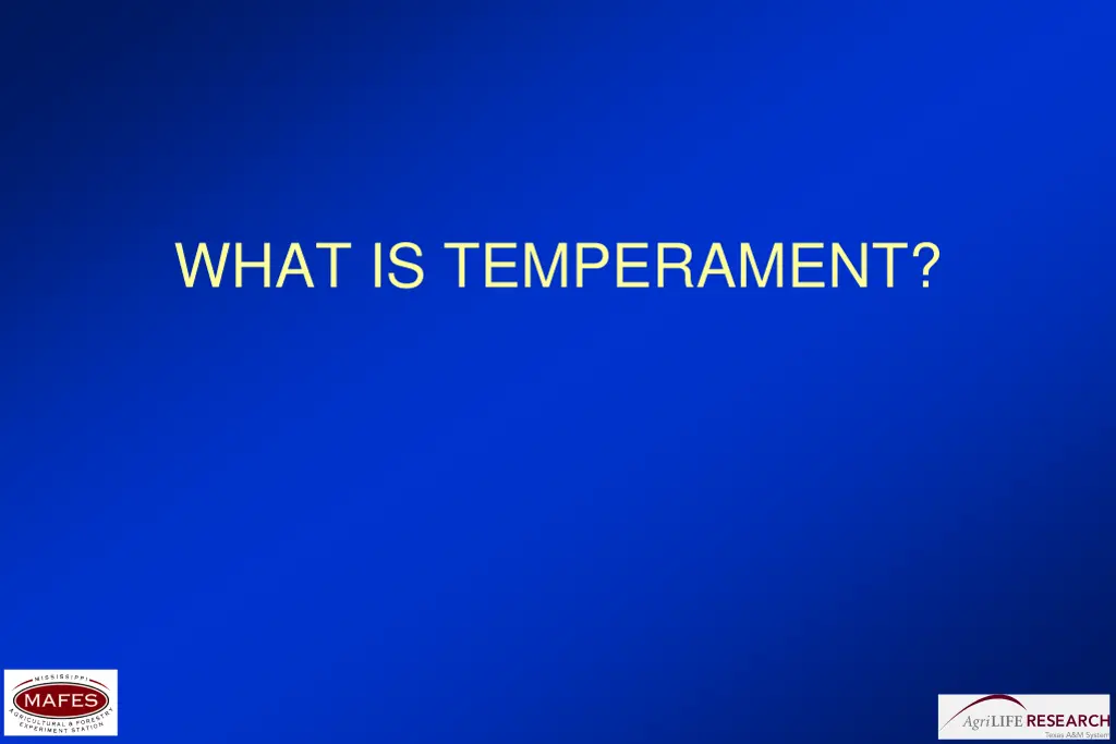 what is temperament