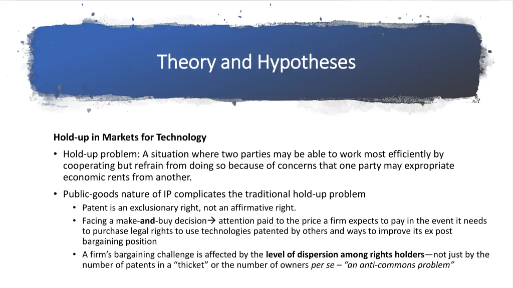 theory and hypotheses theory and hypotheses